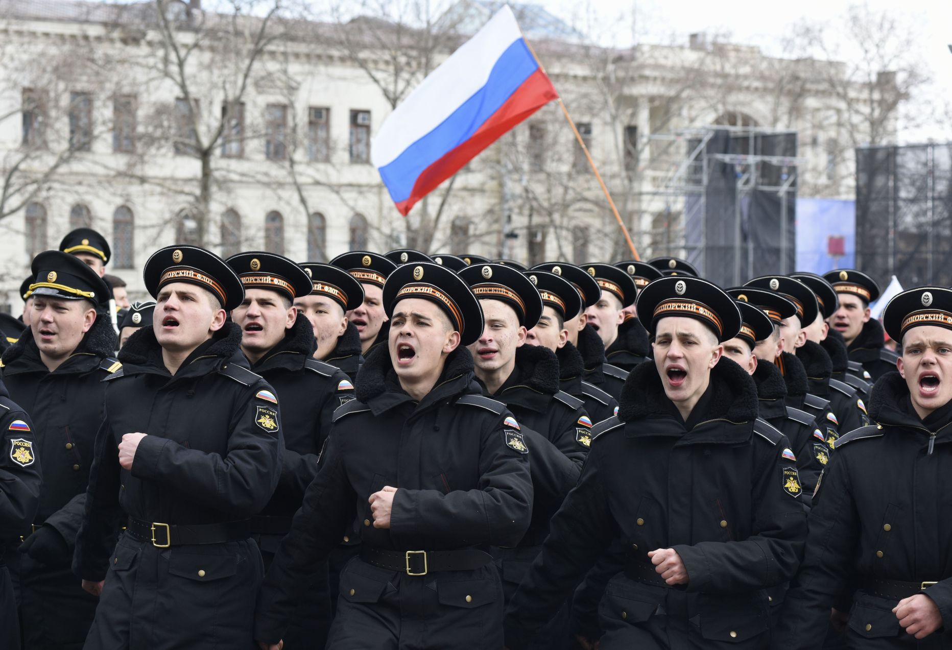Vene mereväelased.