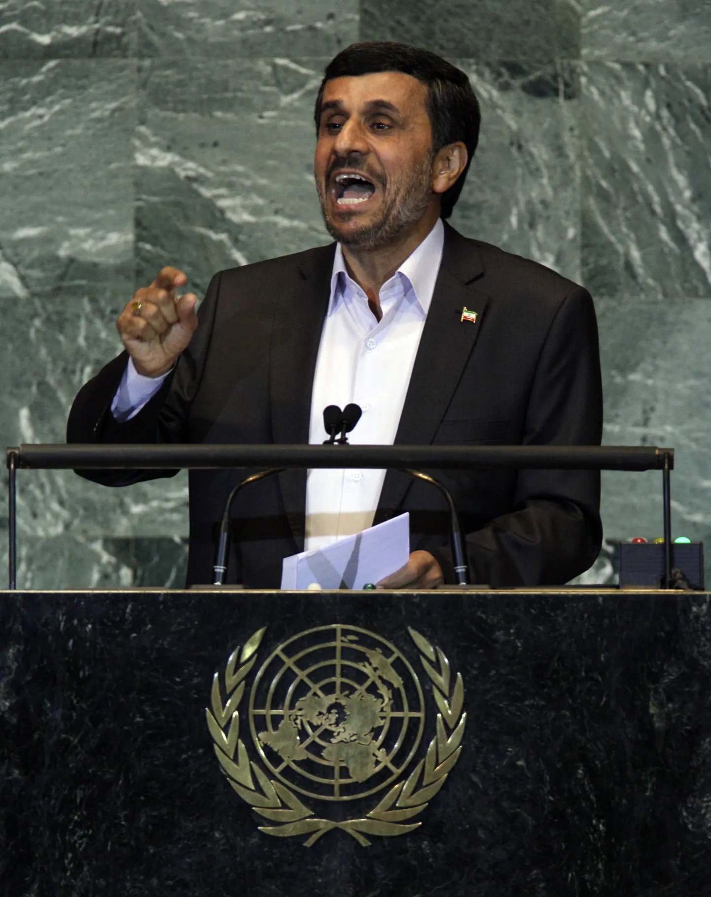 Iraani president Mahmoud Ahmadinejad.