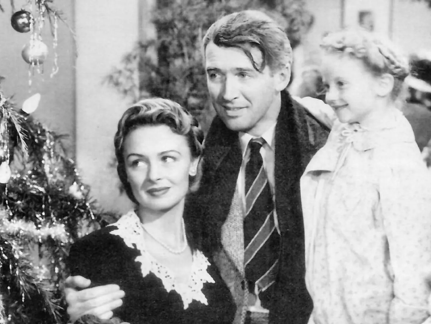 See on imeline elu: George Bailey (James Stewart), Mary Bailey (Donna Reed) ja nende noorim tütar Zuzu (Karolyn Grimes)
