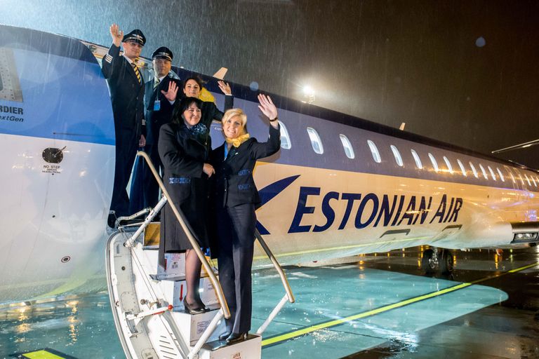 7. novembri õhtul 17.30 paiku saabus Tallinna lennujaama viimane Estonian Airi lend. Foto: