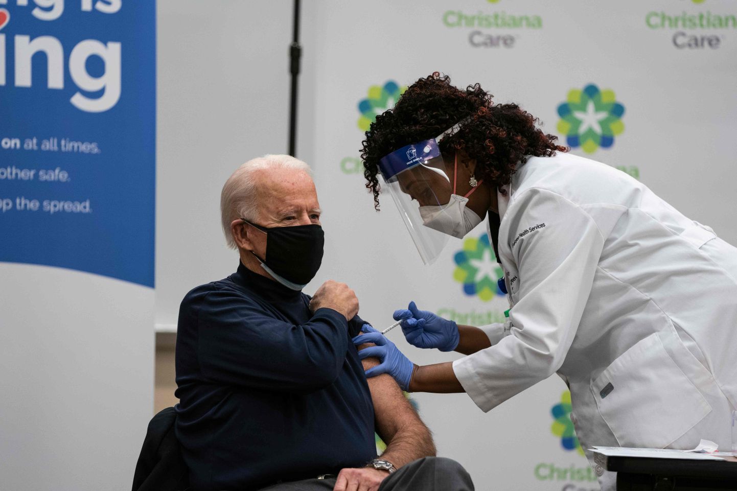 Joe Biden vaktsineerimisel.