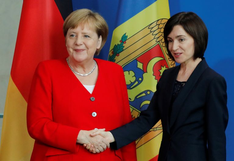 Ангела Меркель и Майя Санду.