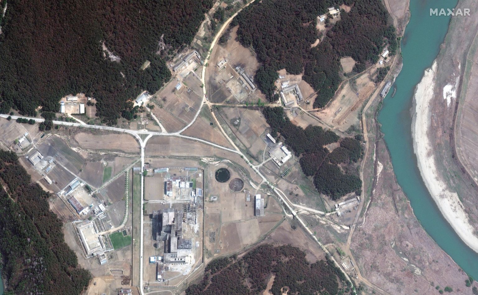 Põhja-Korea tuumakompleks Yongbonis.