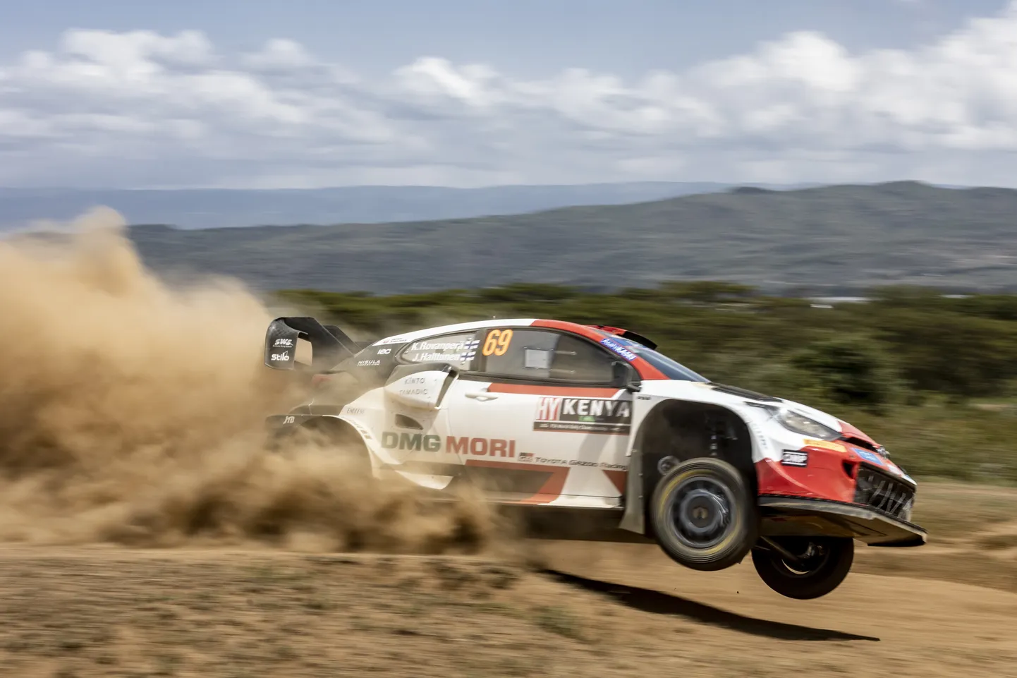Kalle Rovanperä Keenia MM-rallil.