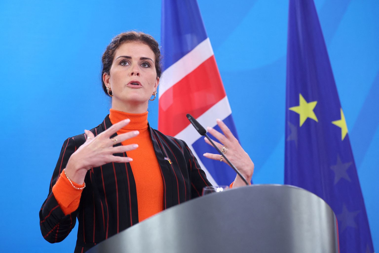 Islandi saatkonna sulgemisest Moskvas teatas välisminister Þórdís Gylfadóttir.