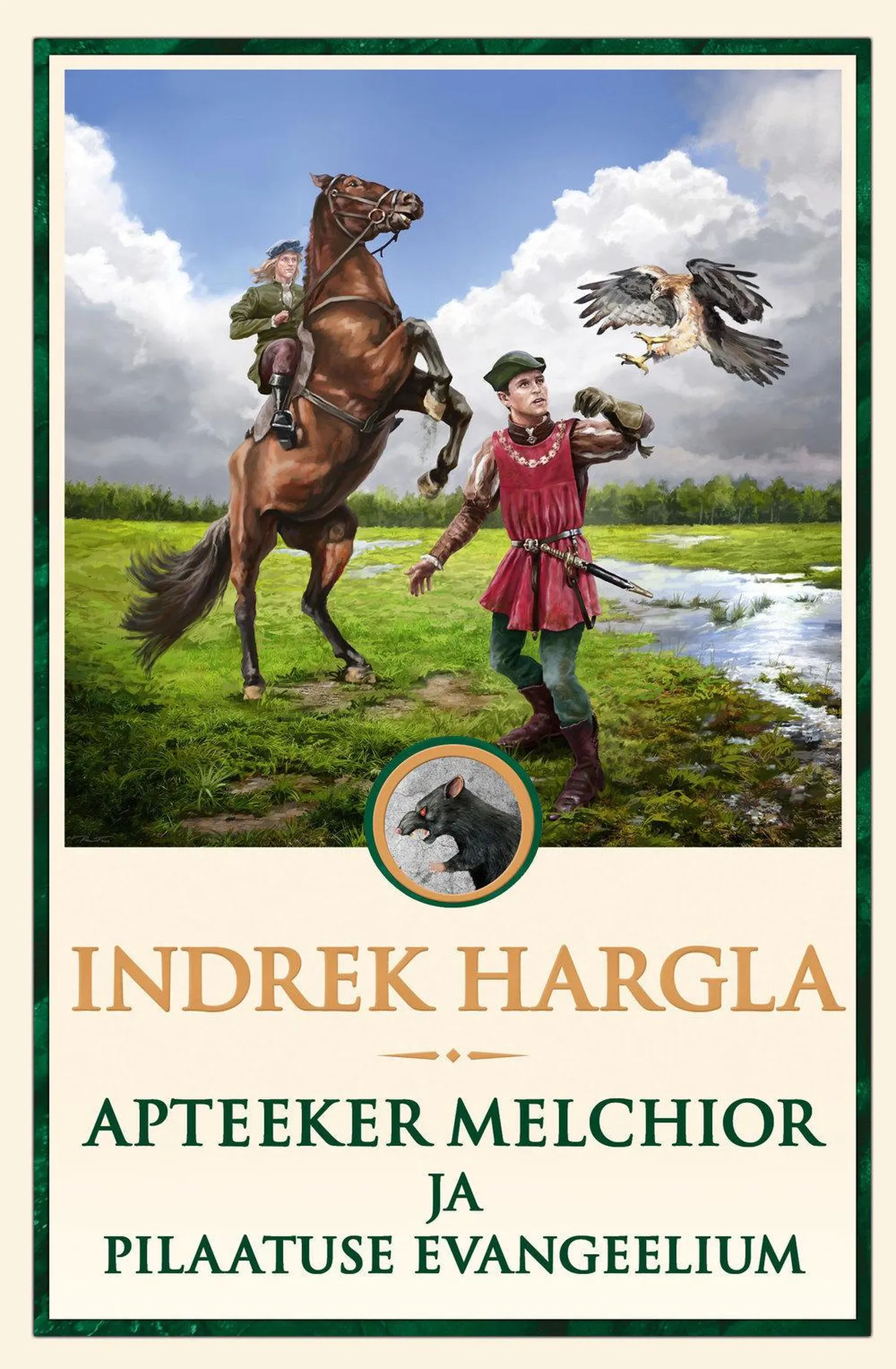 Indrek Hargla üks seitsmest kriminaalromaanist "Apteeker Melchior ja Pilaatuse evangeelium".