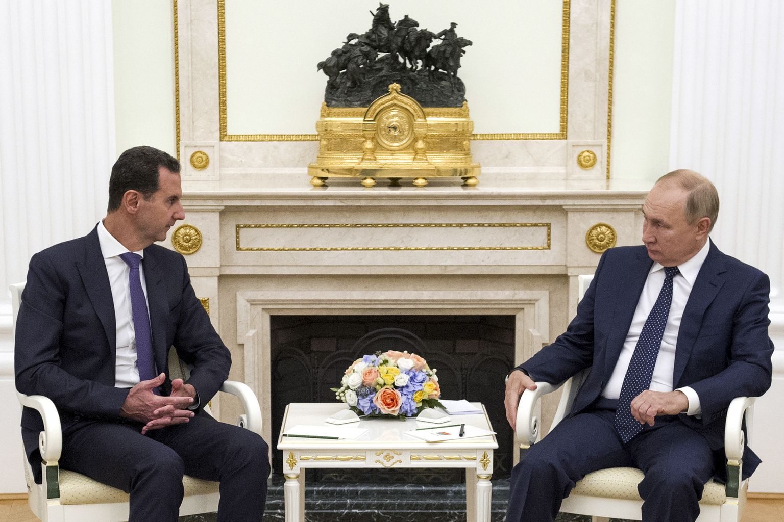 Krievijas prezidents Vladimirs Putins, Sīrijas prezidents Bašars al Asadu