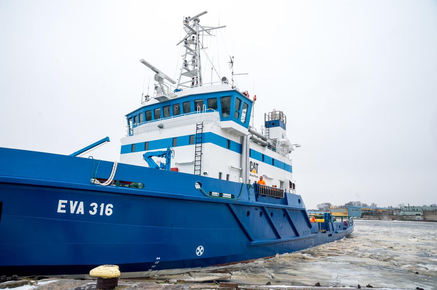 Möödunud aastal saabus jäälõhkuja EVA-316 Pärnusse 10. jaanuaril.