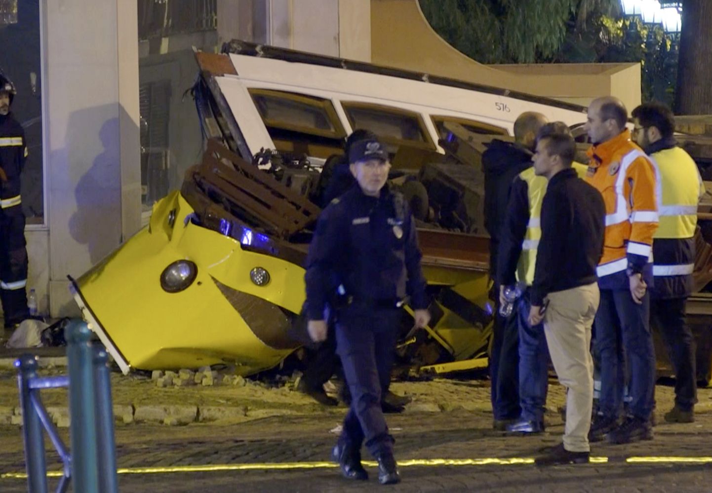 Tramvaja avārija Portugālē, Lisabonā.