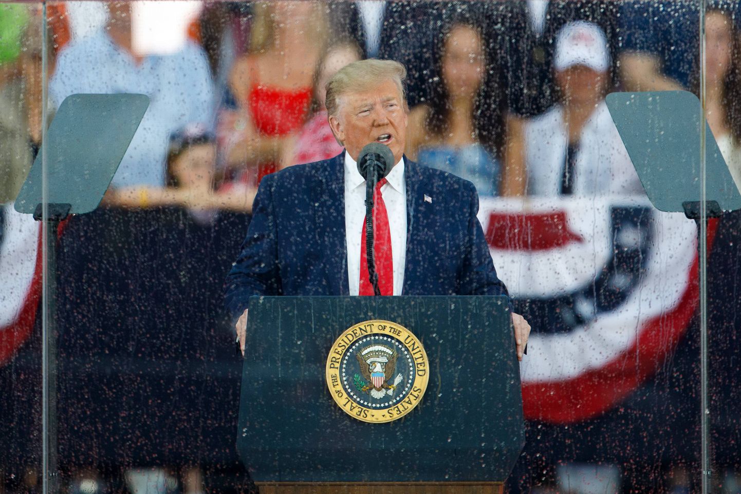 USA president Donald Trump pidamas 4. juulil Washingtonis Lincolni memoriaali juures iseseisvuspäeva kõne