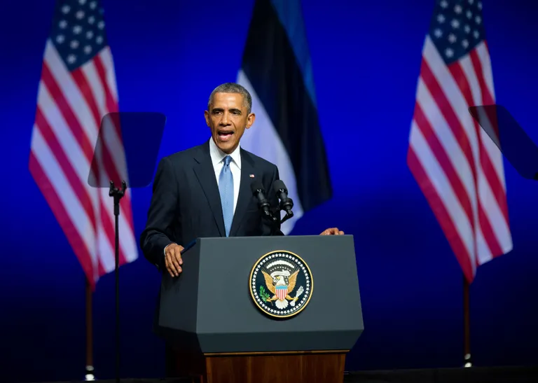 Речь Барака Обамы в концертном доме Nordea. / Михкель Марипуу