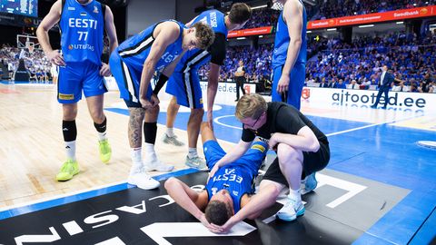 «Võttis silme eest virvendama ja laelambid kõikusid.» Janari Jõesaar sai vastasmängijalt löögi pähe