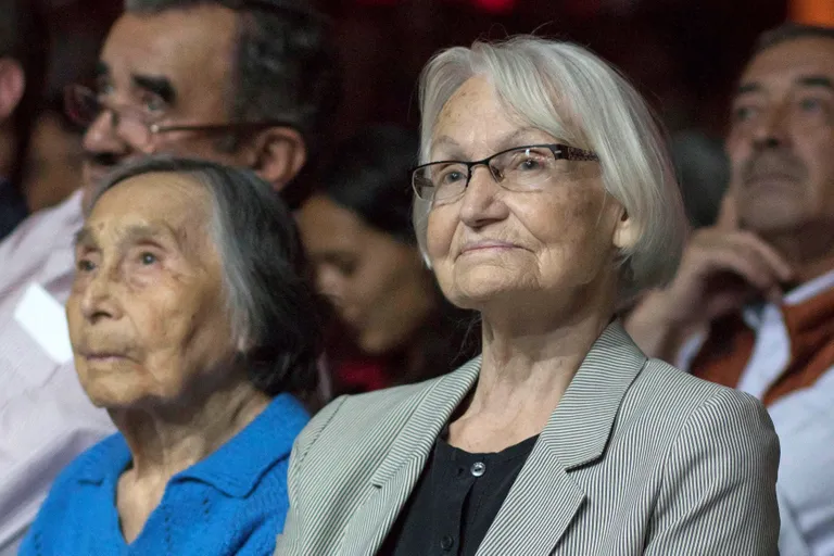 Margot Honecker (paremal) mõni aeg enne oma surma