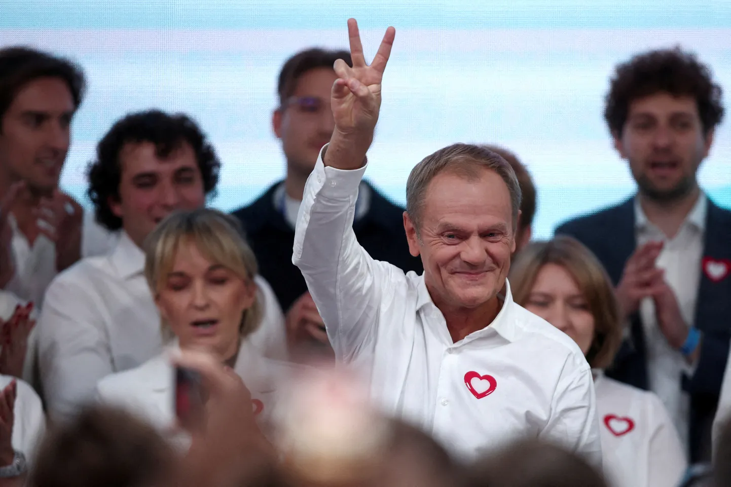 Donald Tusk pärast oktoobrikuiste valimiste lävepakuküsitluse tulemuste selgumist.