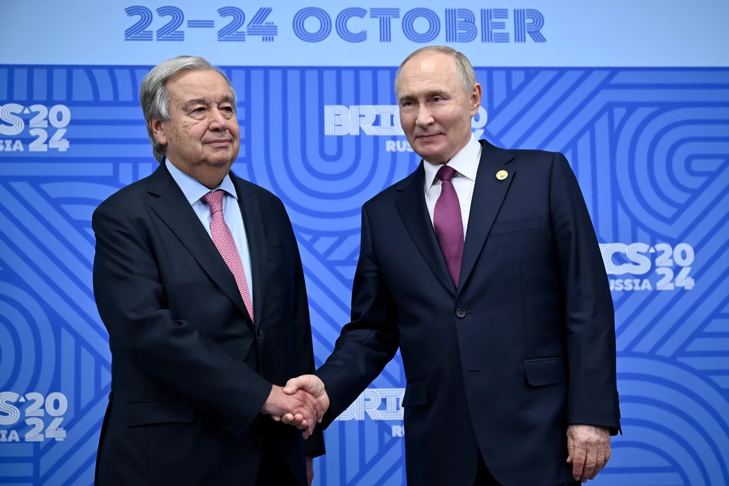 Vladimir Putin ja Antonio Guterres 24. oktoobril 2024.