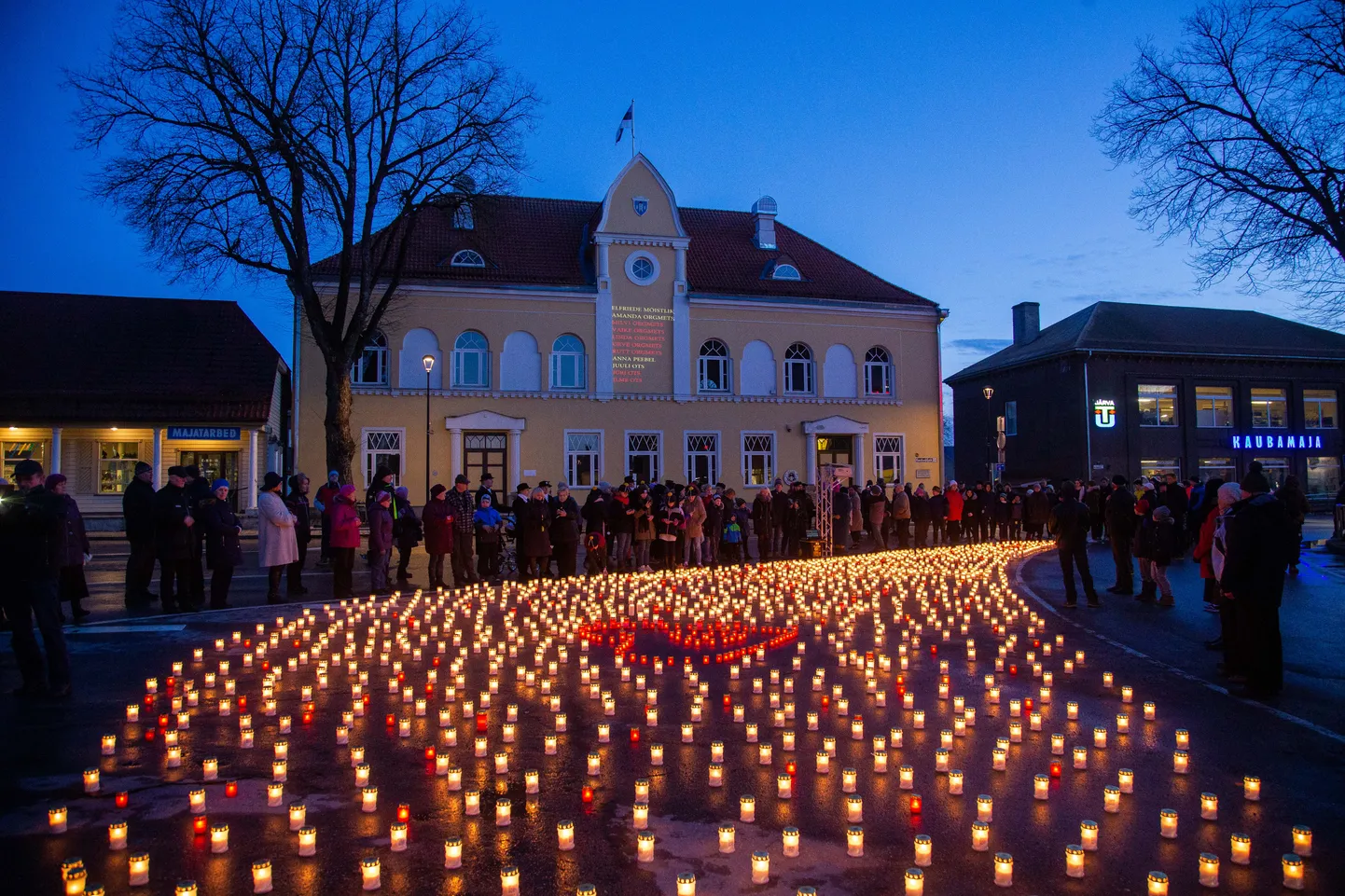Küüditamise ohvrite mälestamine Paides 25. märtsil 2019. aastal.