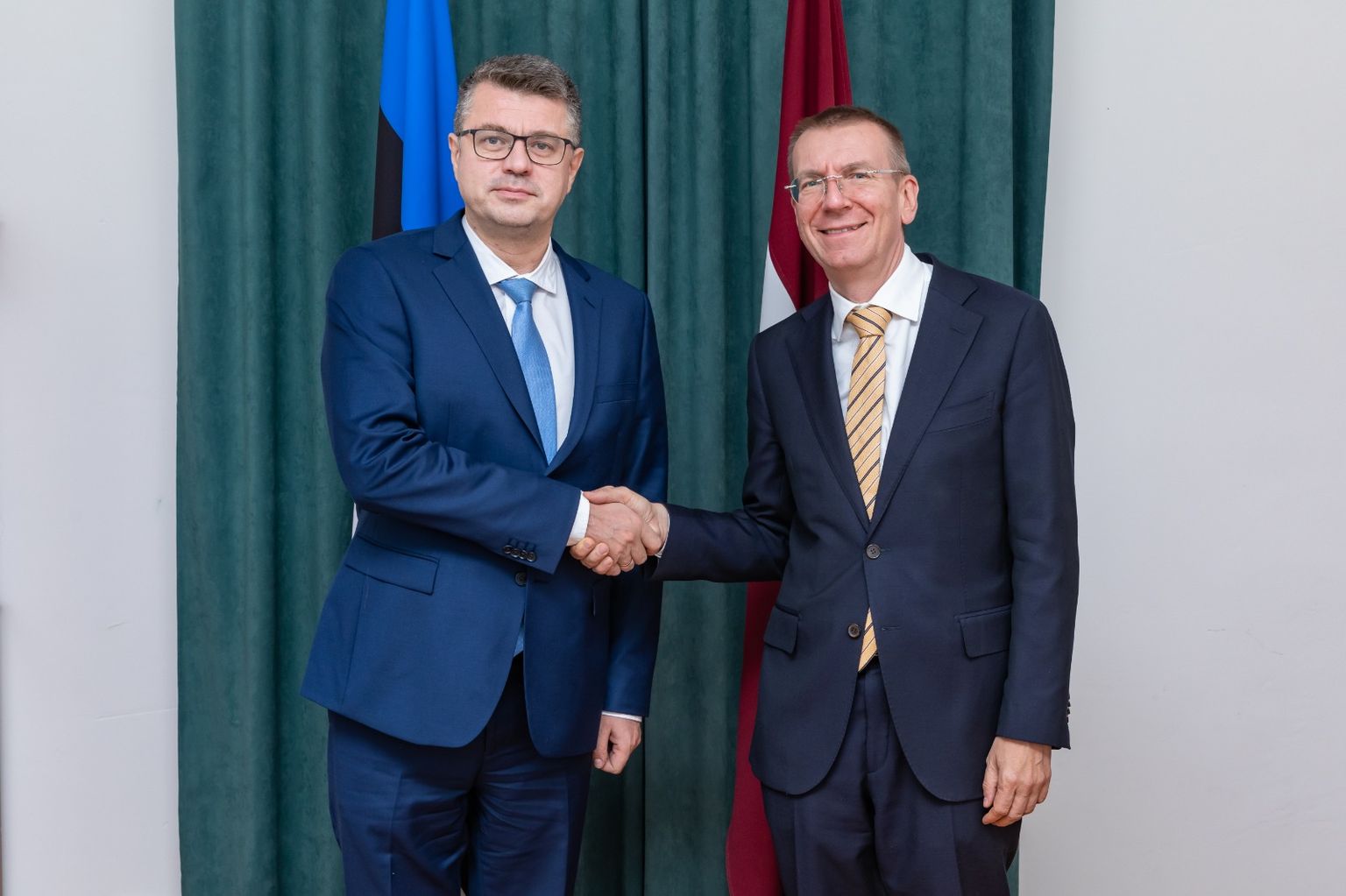 Välisminister Reinsalu ja Läti välisminister Rinkēvičs.