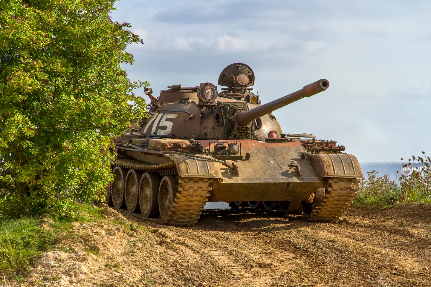 Padomju tanks "T-55".