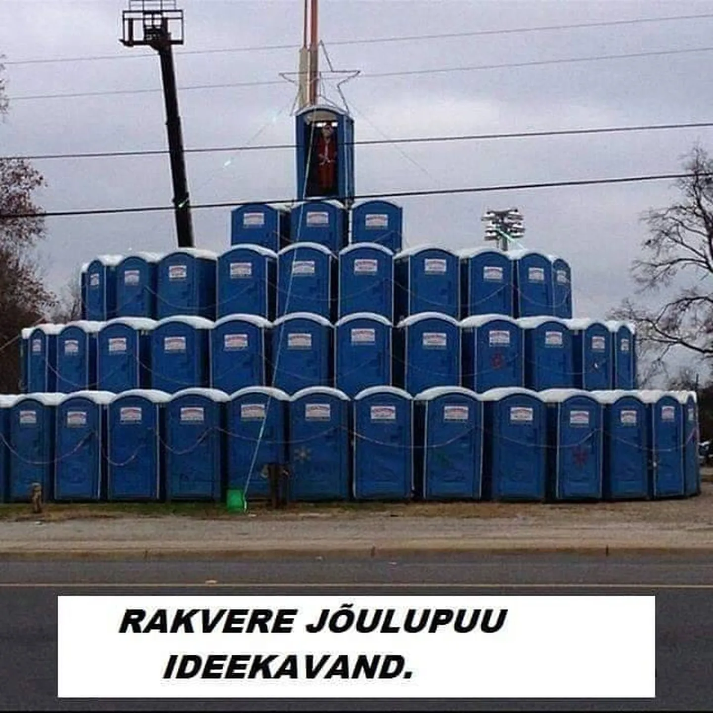 Rockvere jõuluinstallatsiooni ideekavand.
