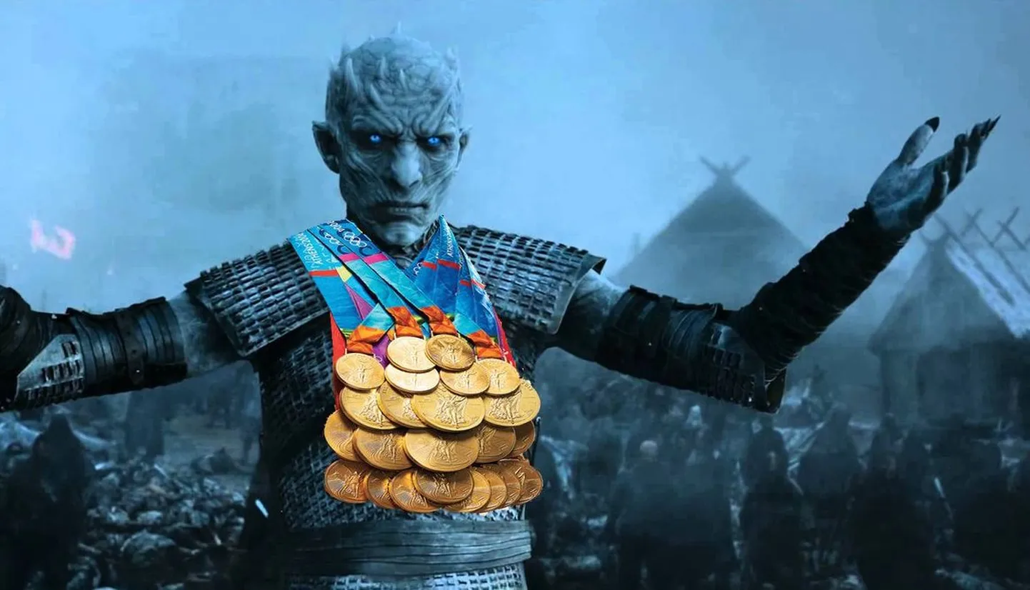 Öökuningat on kujutatud suure medalisaagiga