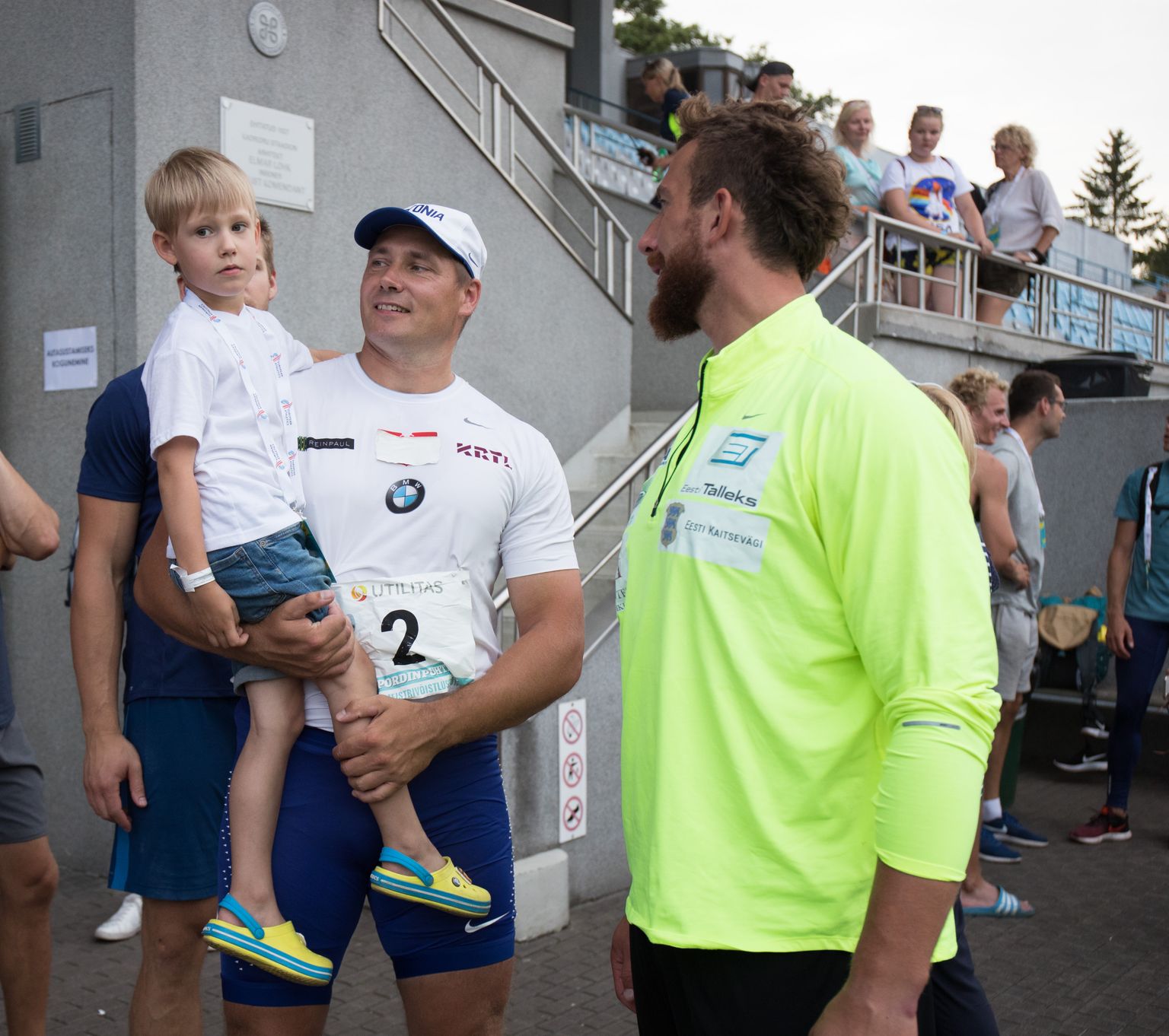 Gerd Kanter ja Martin Kupper pärast eelmise aasta Eesti meistrivõistlusi. Tookord jäi peale kogenum.