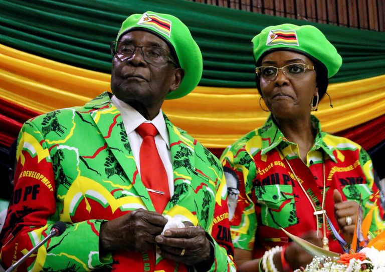 Robert Mugabe abikaasa Grace Mugabega