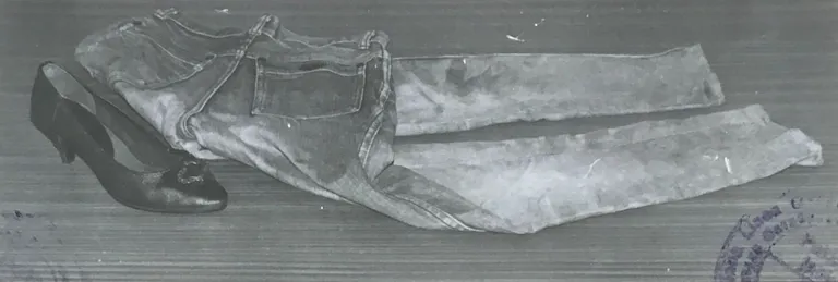 Обувь и джинсы, найденные рядом с первой жертвой. Другие вещи убитой преступник прихватил с собой. 