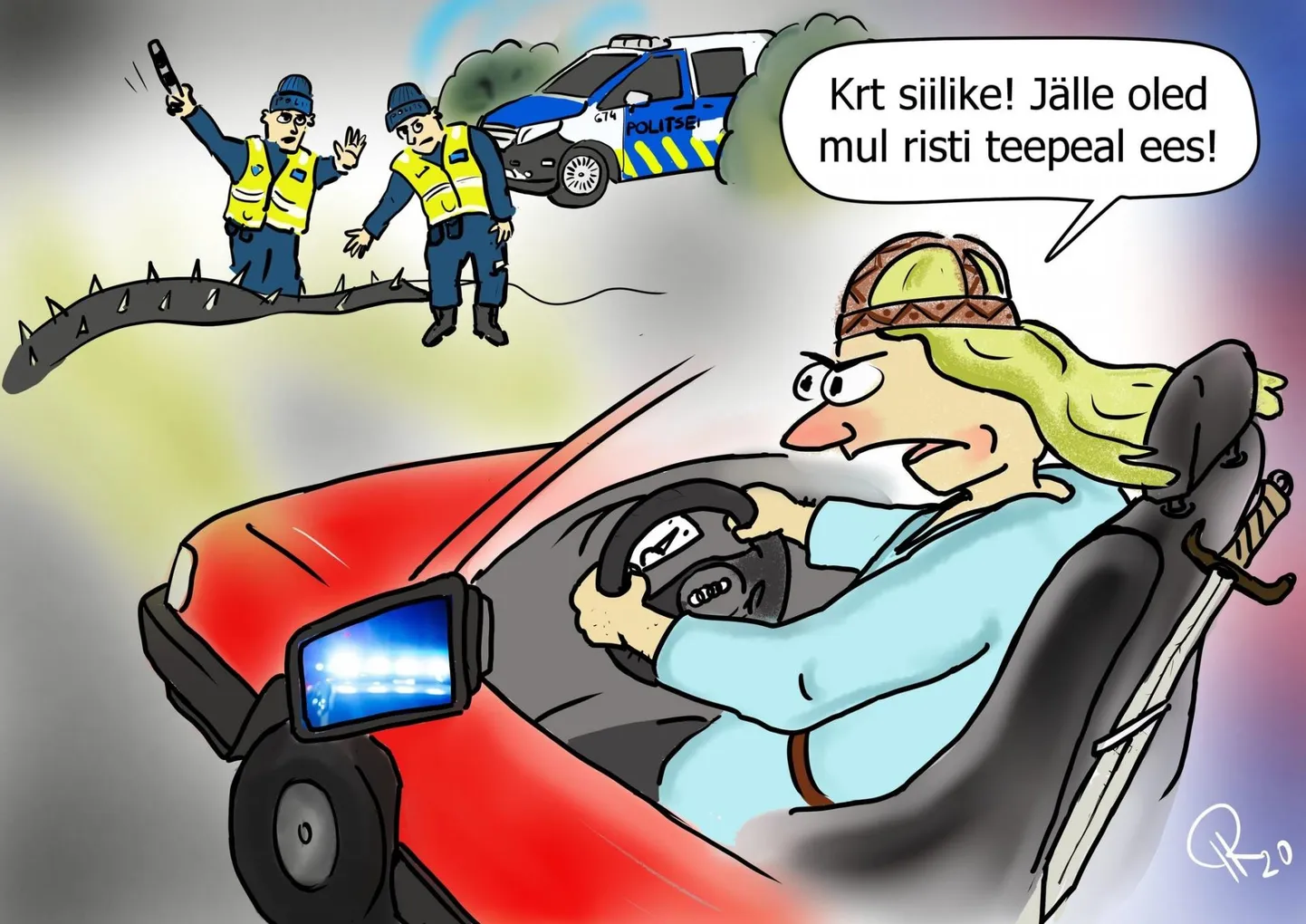 Kurat, siilike! Jälle oled mul risti tee peal ees!