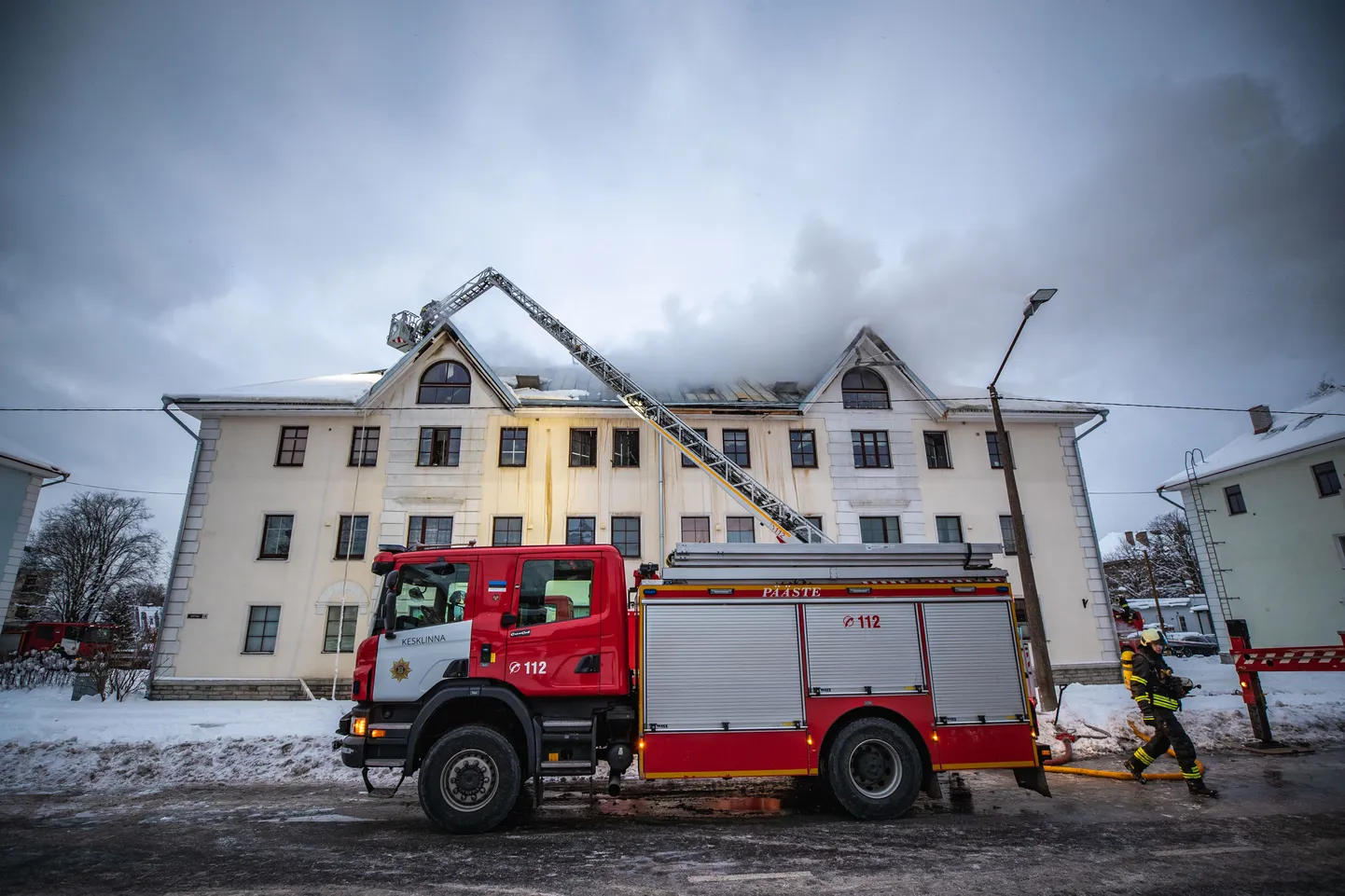 Põleng Kotka tänaval Tallinnas.