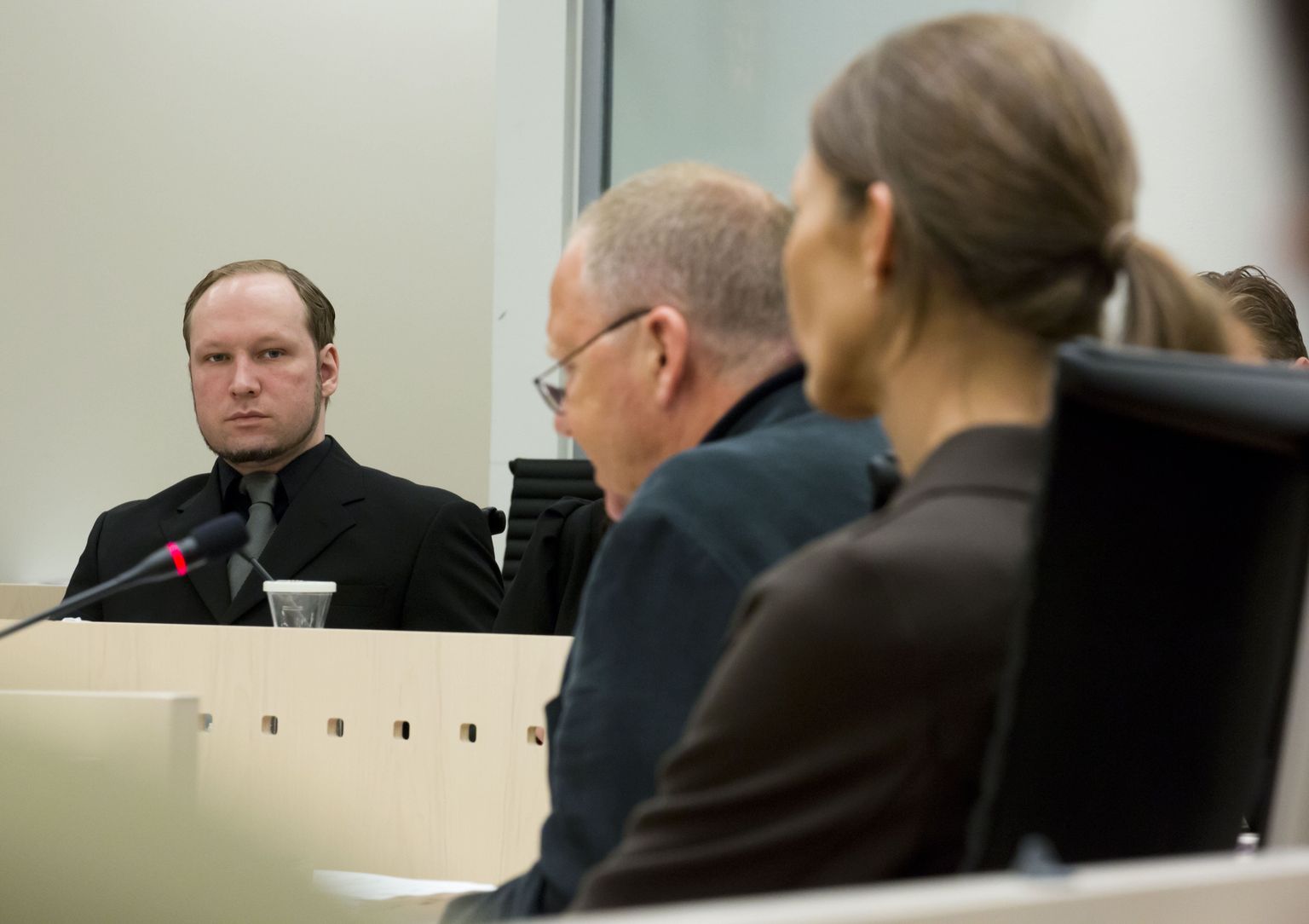 Anders Behring Breivik ning psühhiaatrid Synne Soerheim ja Torgeir Husby