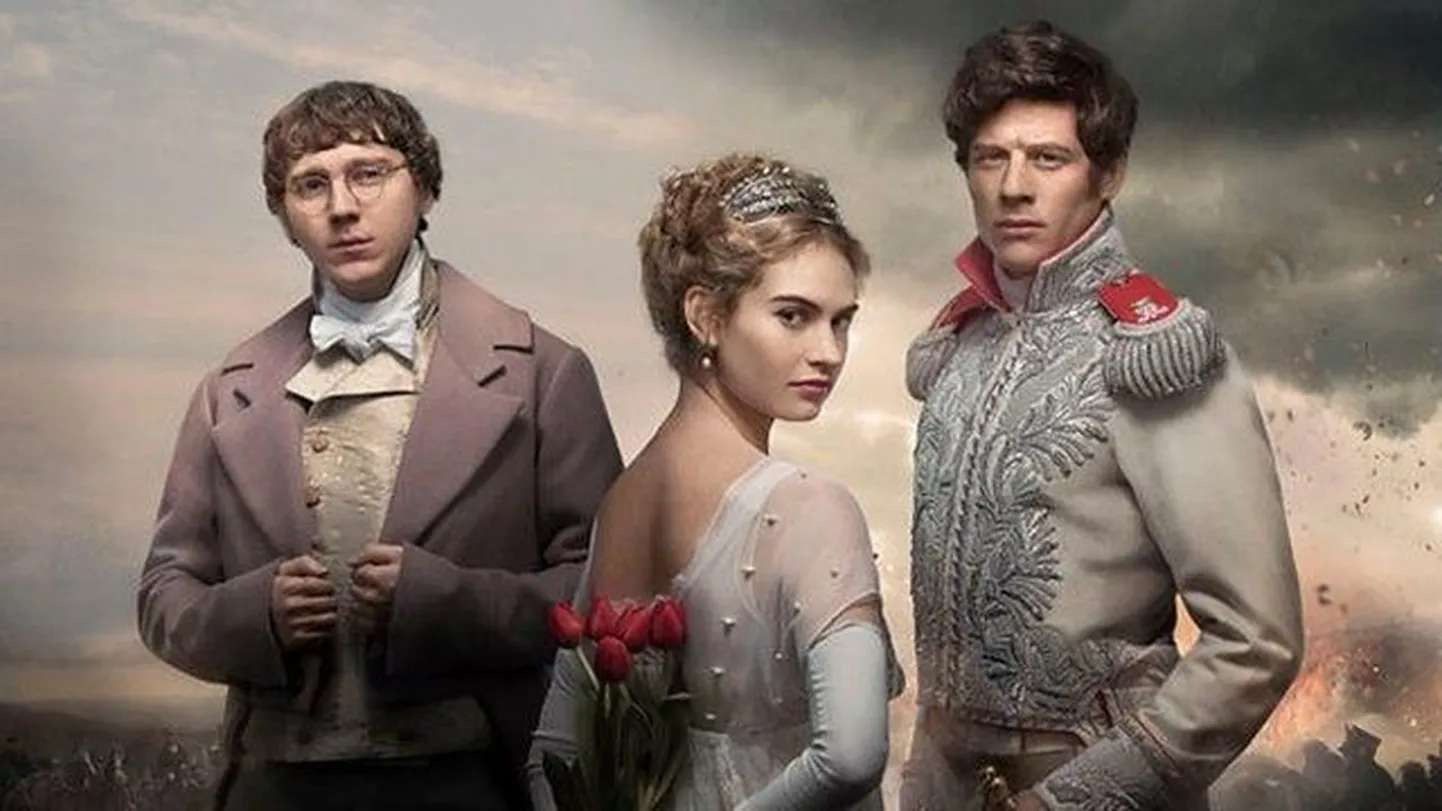 Lev Tolstoi romaani «Sõda ja rahu» ainetel lavastatud ajaloolises draamasarjas mängib Pierre'i Paul Dano, Natašat Lily James ja Andreid James Norton.