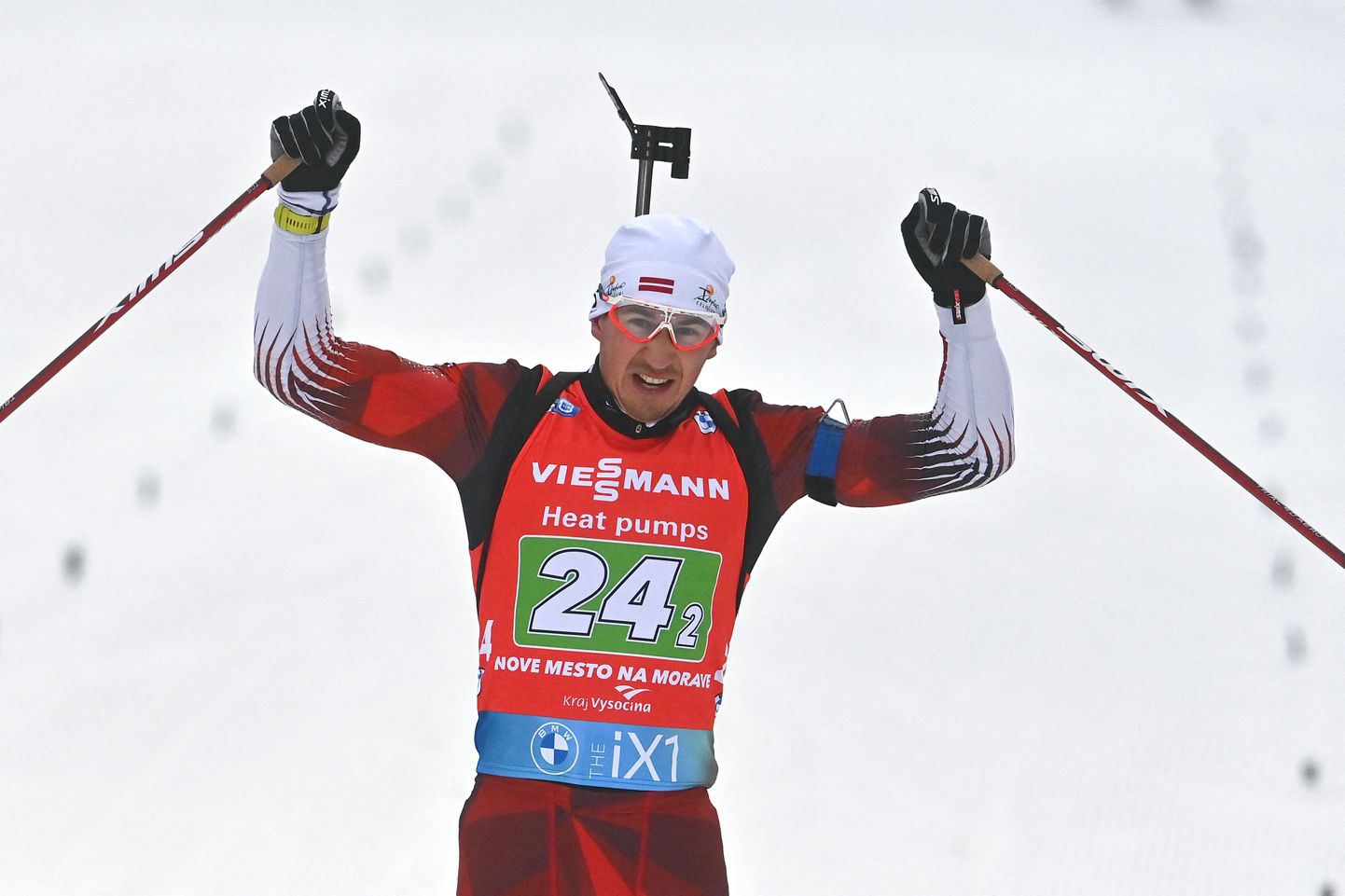 Latvijas biatlonists Andrejs Rastorgujevs.