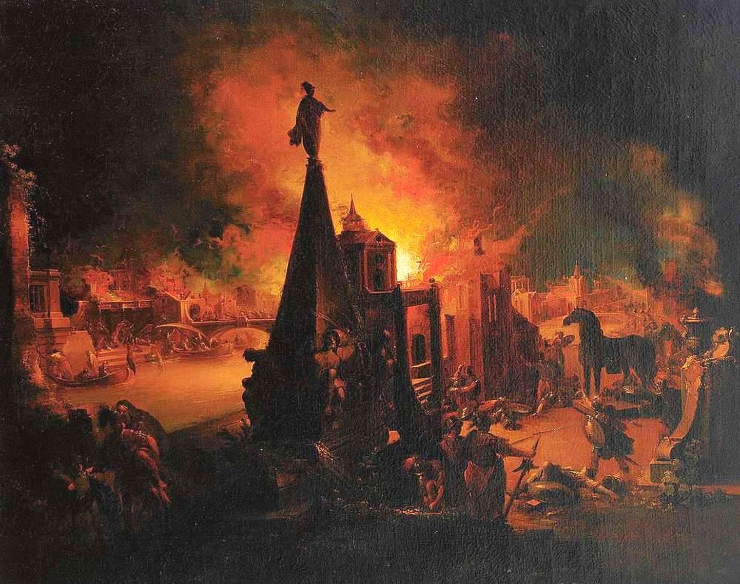 Johann Georg Trautmanni maal «Trooja põletamine»