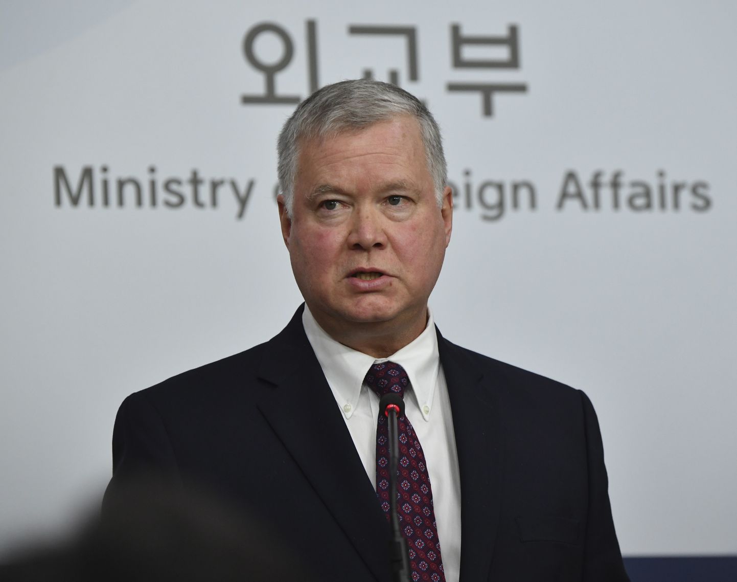 USA Põhja-Korea küsimuste eriesindaja Stephen Biegun 16. detsembril Soulis Lõuna-Korea välisministeeriumis.