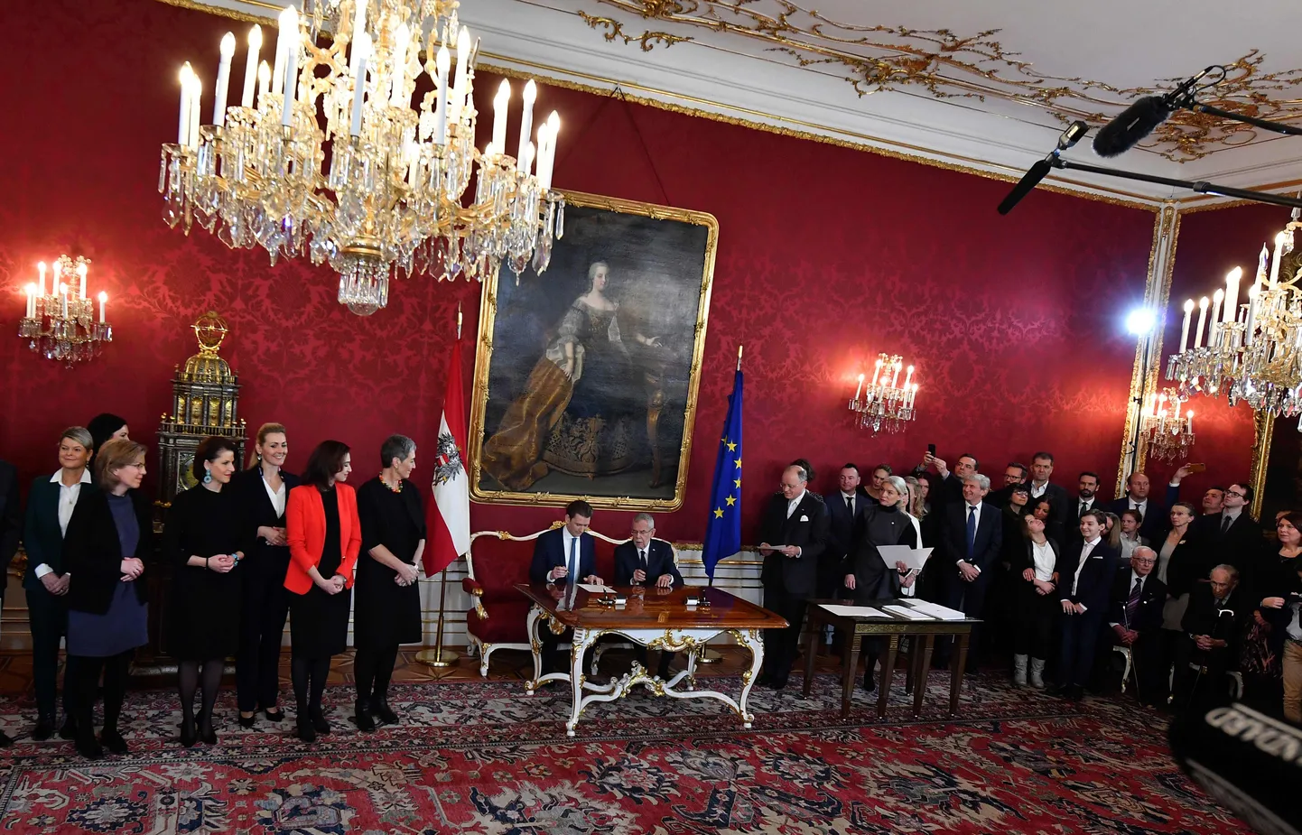 Austria uus valitsus ametivande andmise tseremoonial.