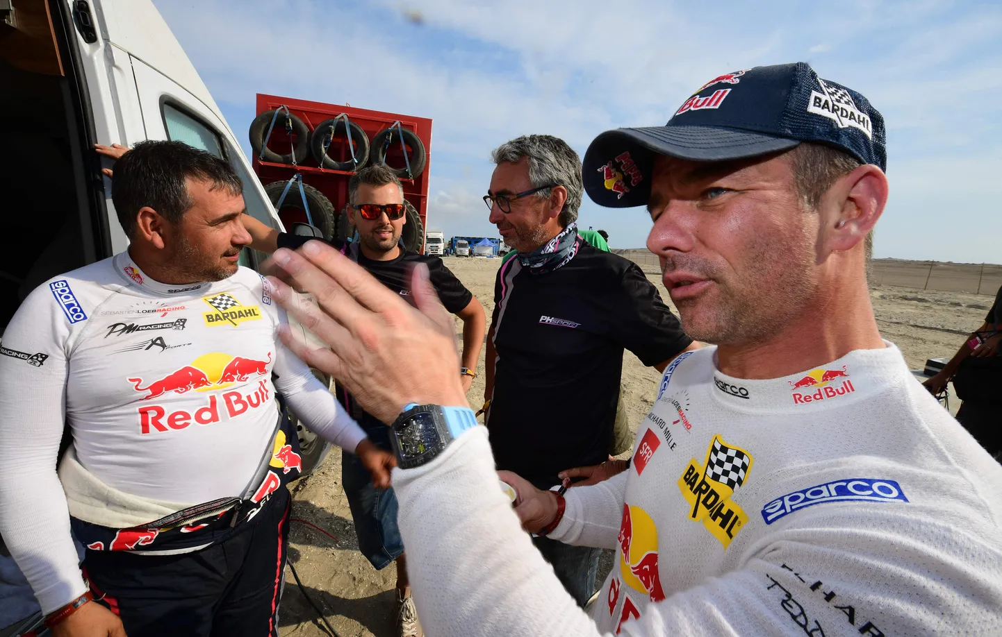 Sebastien Loeb (paremal) ja Daniel Elena (vasakul).