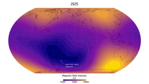 Satelliidid kinnitavad: hiiglaslik anomaalia Maa magnetväljas laieneb tohutu kiirusega