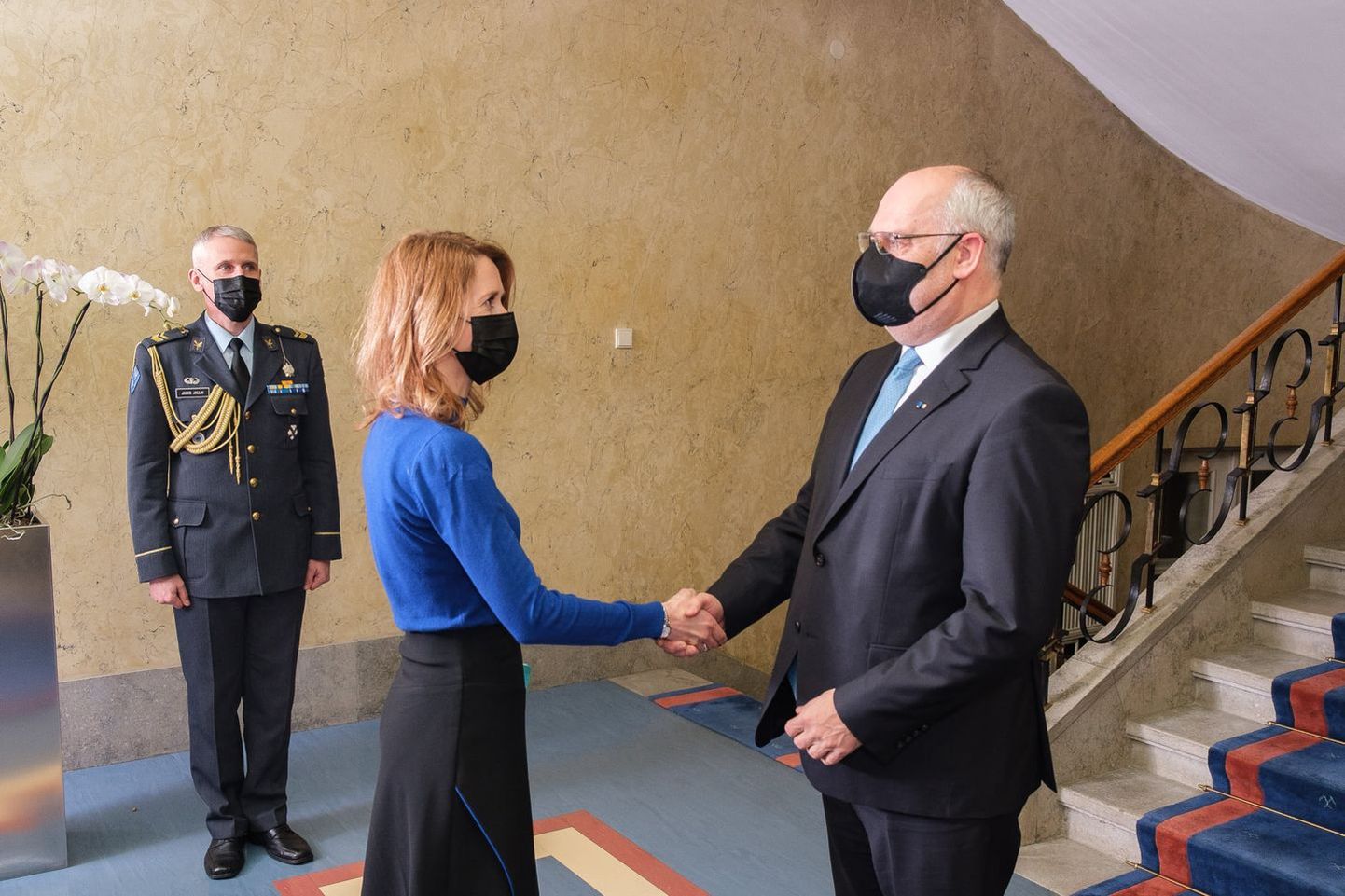 President Alar Karise ja peaminister Kaja Kallase kohtumine Kadriorus.