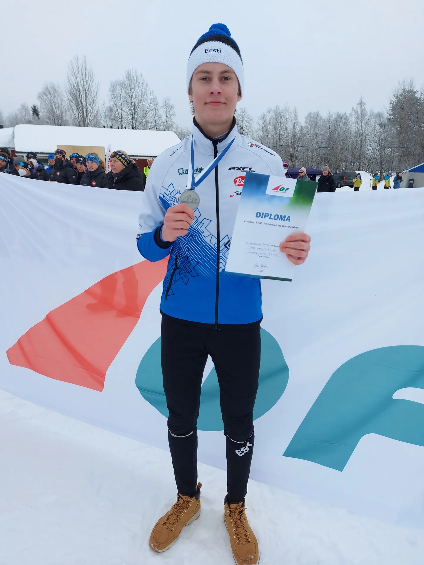 Chris Marcus Krahv EM-hõbedaga.