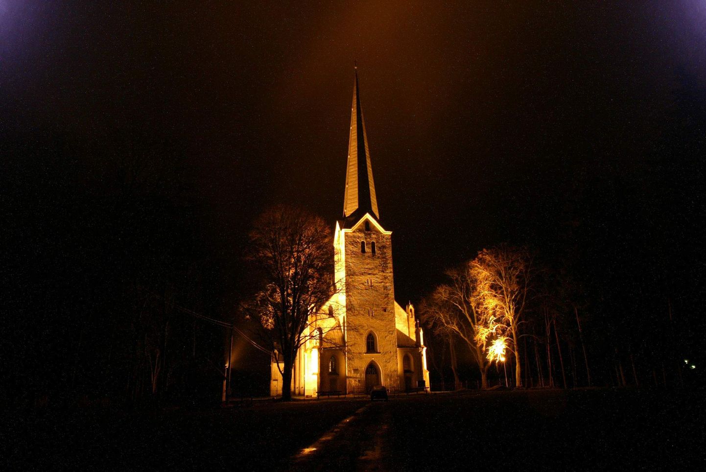 Tarvastu kirik. Rootsi nahkhiirte uuring näitab, et kirikute öise valgustamisega kaasneb seal elavate nahkhiirekolooniate häving.