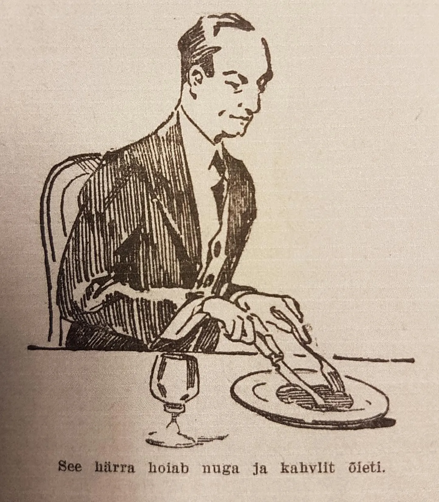 Pilt pärineb 1932. aastal ilmunud raamatust „Moodsa elu leksikon“ (toimetanud Rasmus Kangro-Pool, Henno Rahamägi).