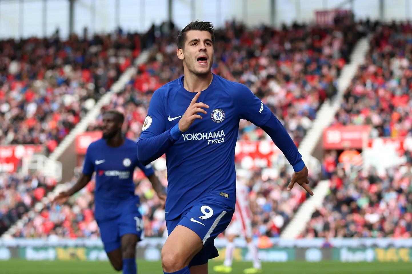 Chelsea ründaja Alvaro Morata.