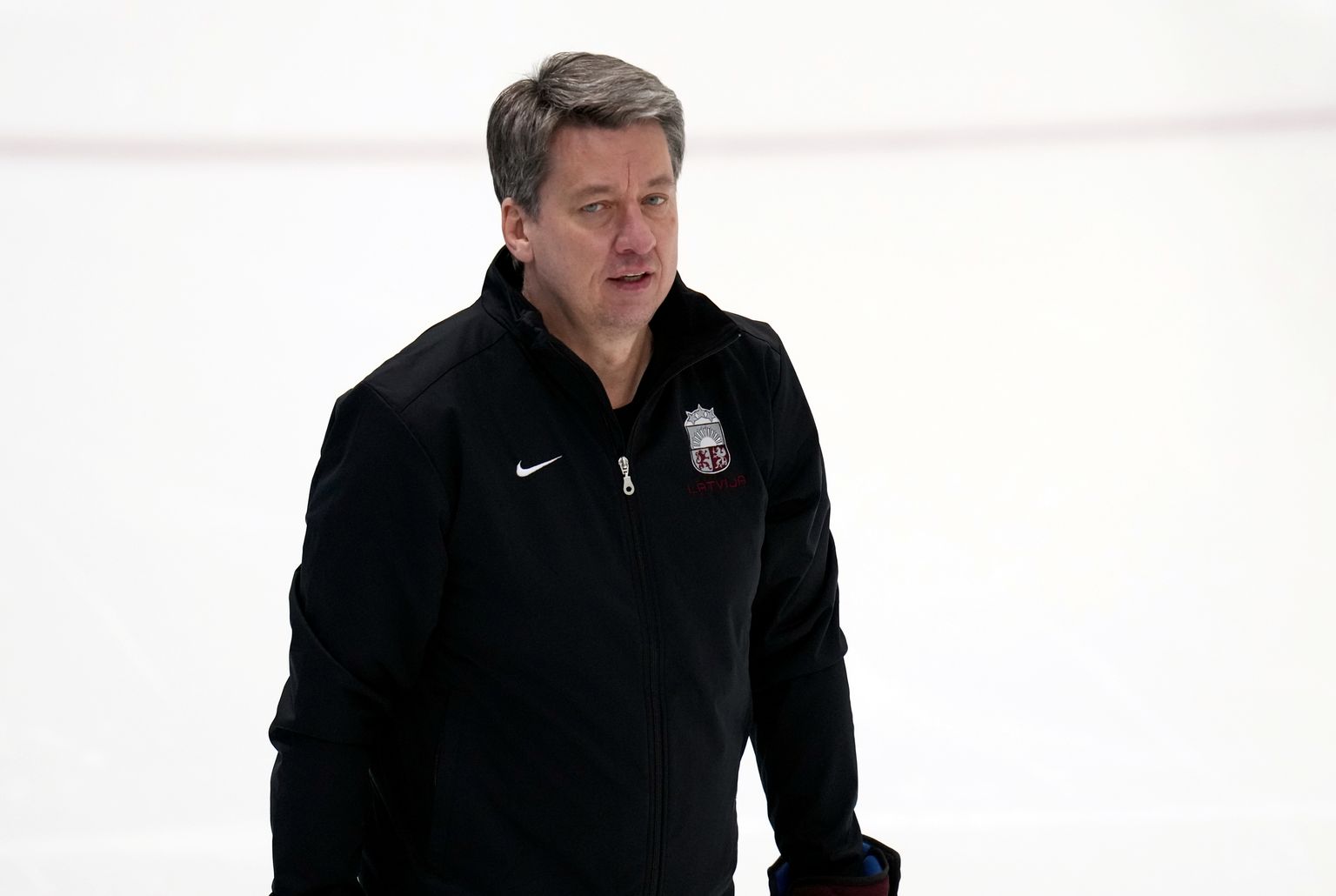 Latvijas hokeja izlases galvenais treneris Harijs Vītoliņš.