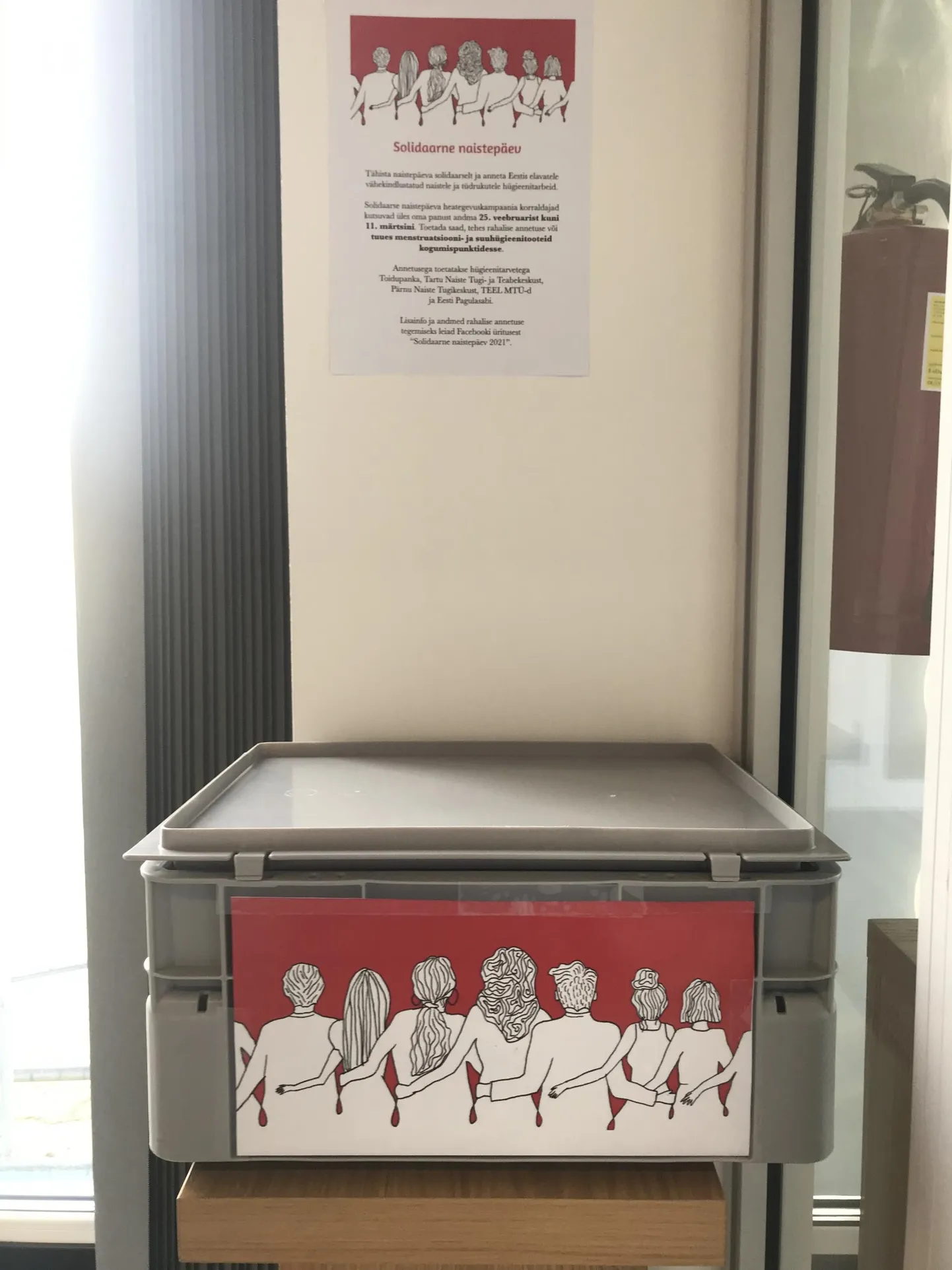 Solidaarse naistepäeva kampaania annetuskastidesse oodatakse pesukaitsmeid, sidemeid, tampoone, menstruaalanumaid, aga ka hambapastat ja -harju.
