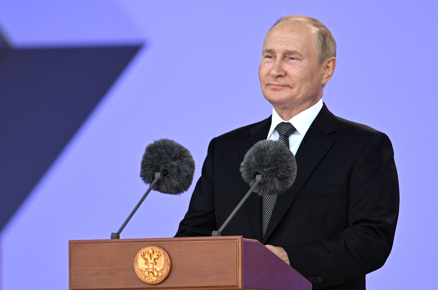 Venemaa president Vladimir Putin pidamas kõne Moskva lähistel peetaval sõjaväefoorumil.