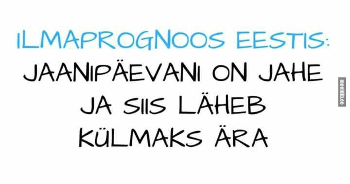 10 päeva ilmaprognoos tallinnas