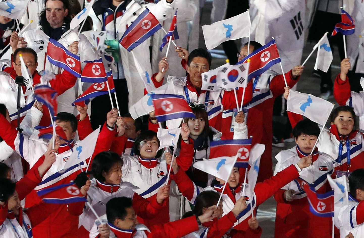 Põhja-Korea olümpiakoondis 2018. aastal.