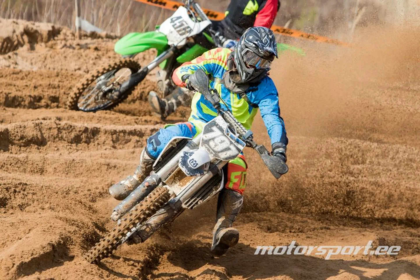 Pärnu motoklubi sportlane Marek Künnapas oli E1 klassis kiireim.