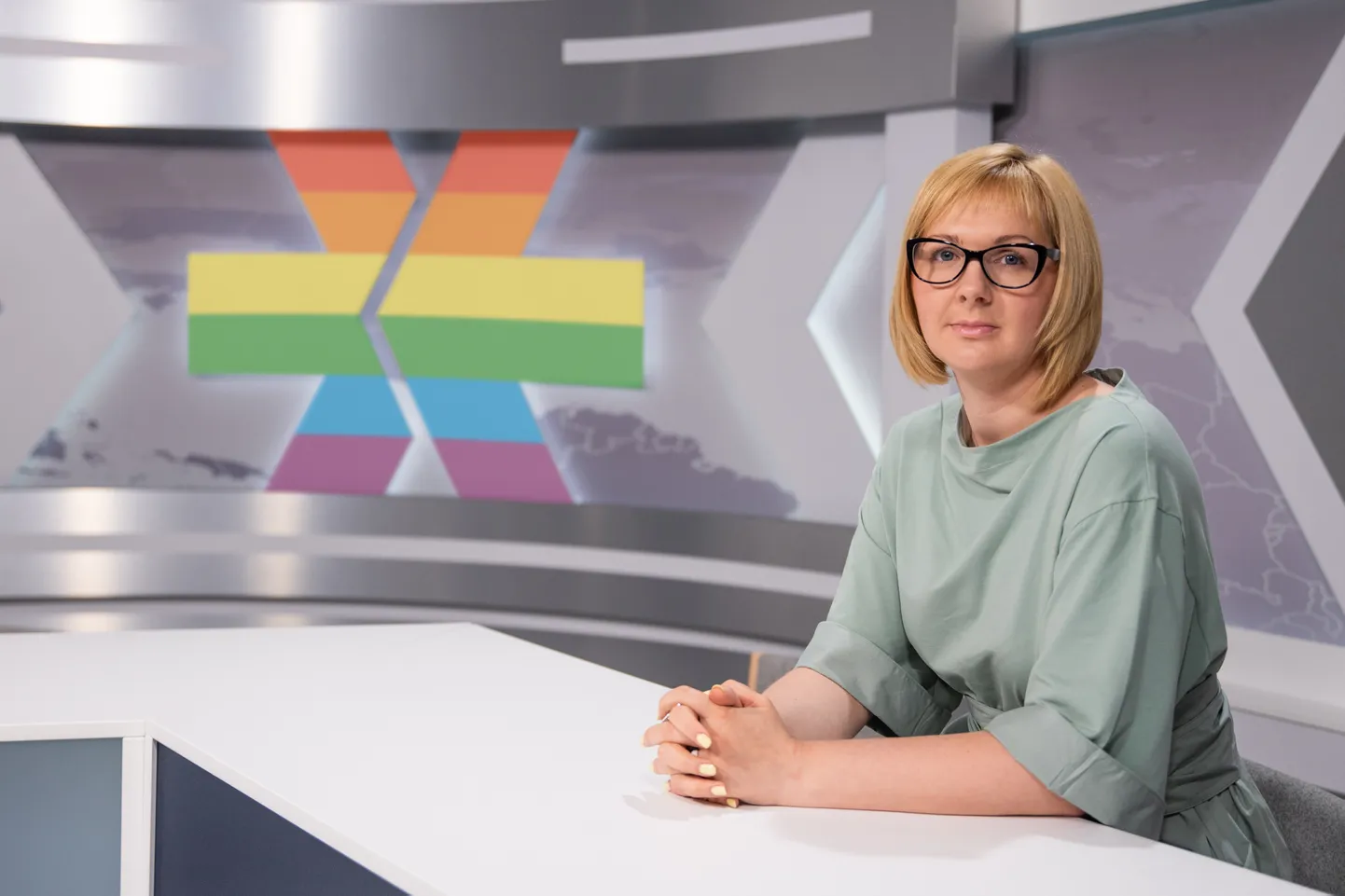 RUS TVNET Galvenā redaktore Ērika Staškeviča.