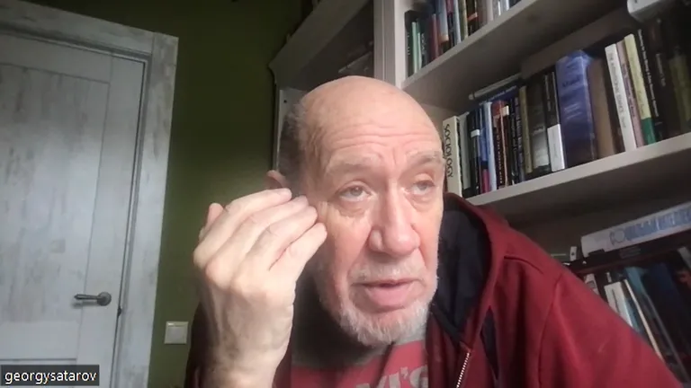 Советник Бориса Ельцина, президент фонда «Индем» Георгий Сатаров во время интервью для Rus.Postimees в марте 2023 года.